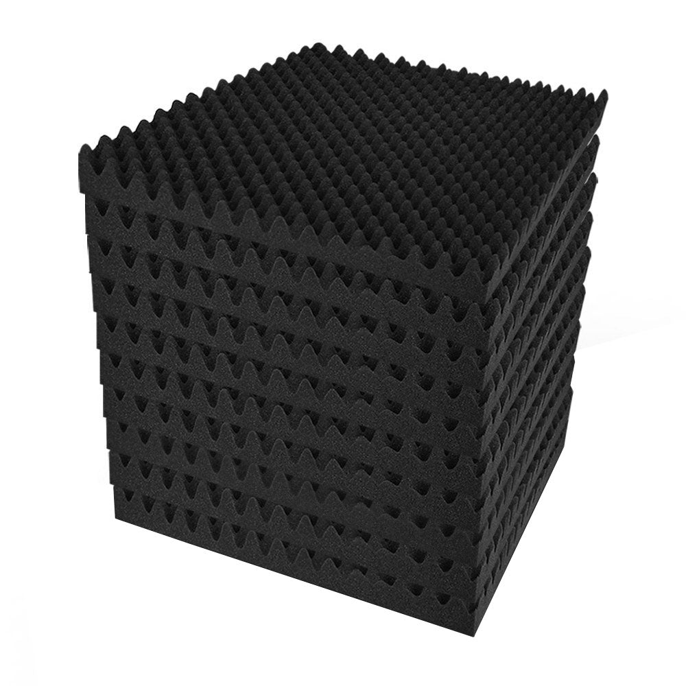 ALPHA Acoustic Foam 50x50x5cm Sound Absorption Proofing Panels Eggshell (60pcs)