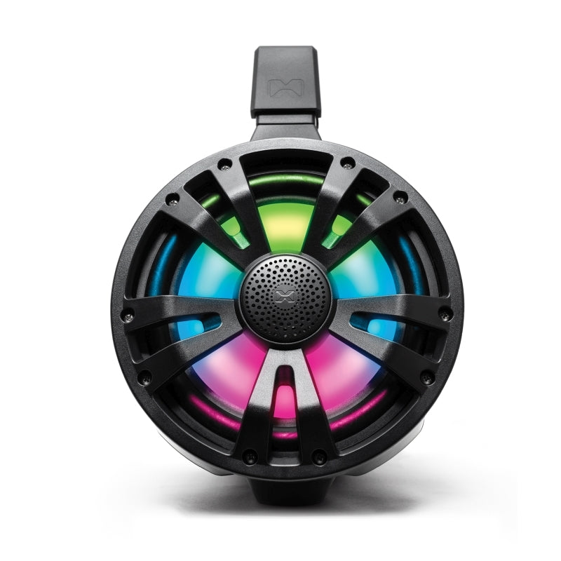 ECOXGEAR ETA08 2-Pack 8 Inch Marine Amplified Speakers (White/Black)