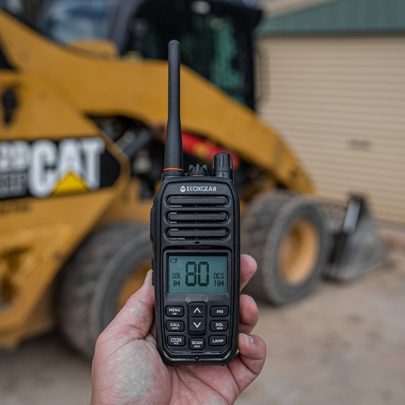 ECOXGEAR - ECOXTALK EXG500 5-Watt Long Range IP67 Handheld UHF Radio (17km) - (Single/Twin Pack)