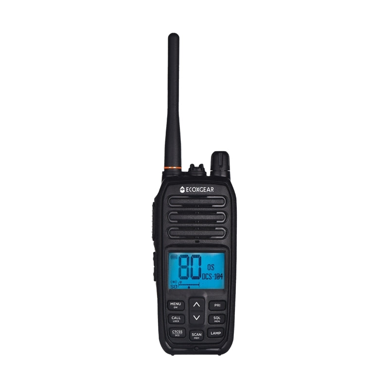 ECOXGEAR - ECOXTALK EXG500 5-Watt Long Range IP67 Handheld UHF Radio (17km) - (Single/Twin Pack)