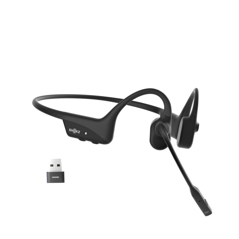 SHOKZ OpenComm 2 UC Stereo Bone Conduction Bluetooth Headset (with USB-C/USB-A)