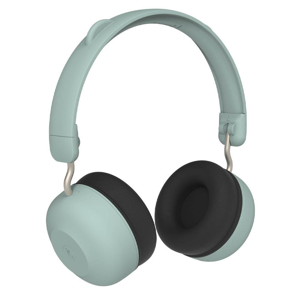 KREAFUNK Kids Buzz Junior Bluetooth Headphones (Dusty Green)