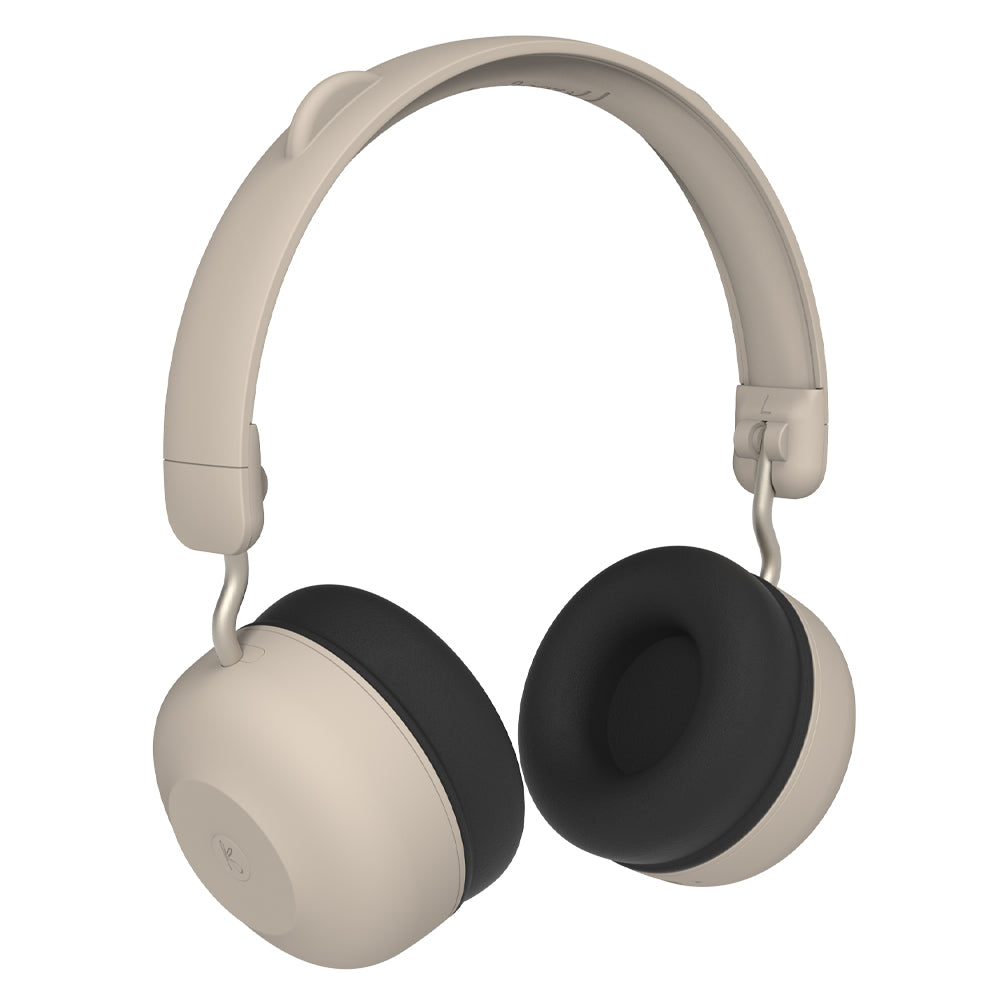 KREAFUNK Kids Buzz Junior Bluetooth Headphones (Ivory Sand)