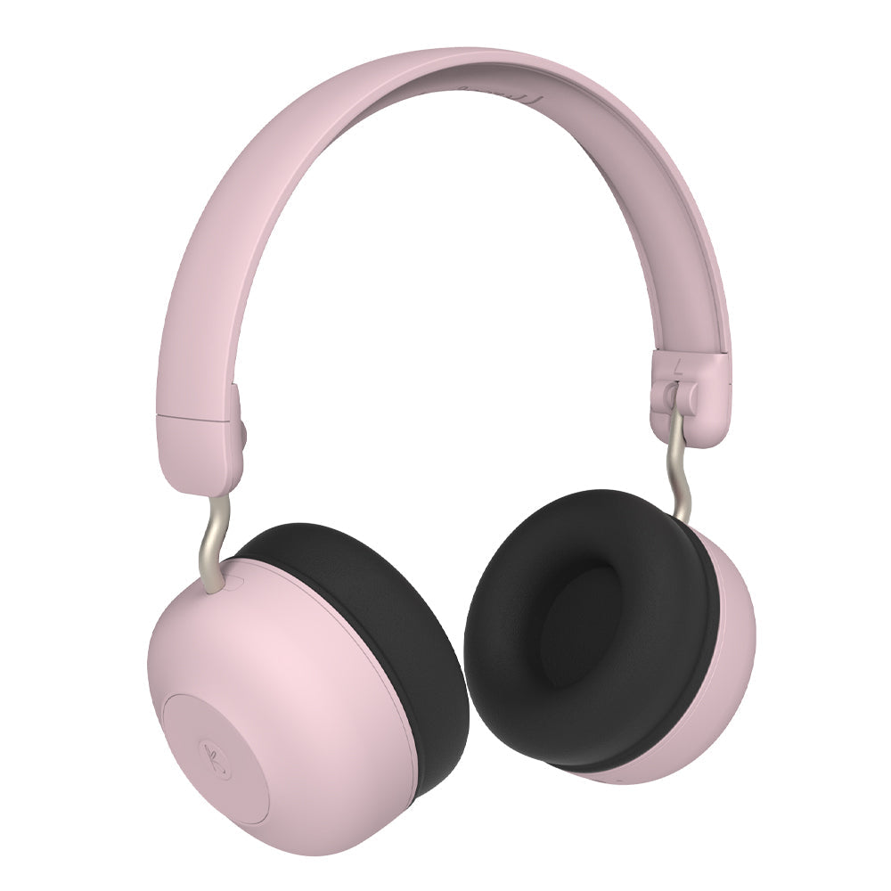 KREAFUNK Kids Buzz Bluetooth Headphones W/ Anc (Dusty Rose)