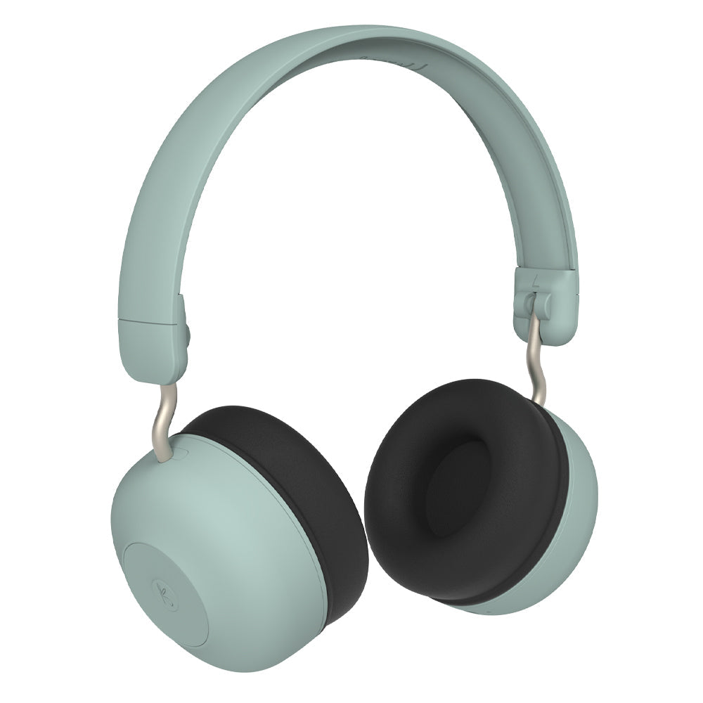 KREAFUNK Kids Buzz Bluetooth Headphones W/ Anc (Dusty Green)