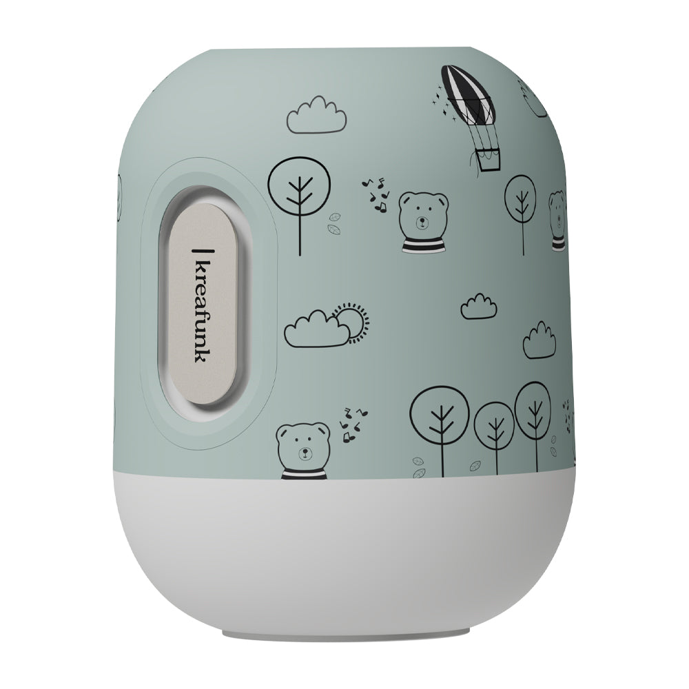 KREAFUNK Kids Glowie Bluetooth Speaker W/ Light (Dusty Green)