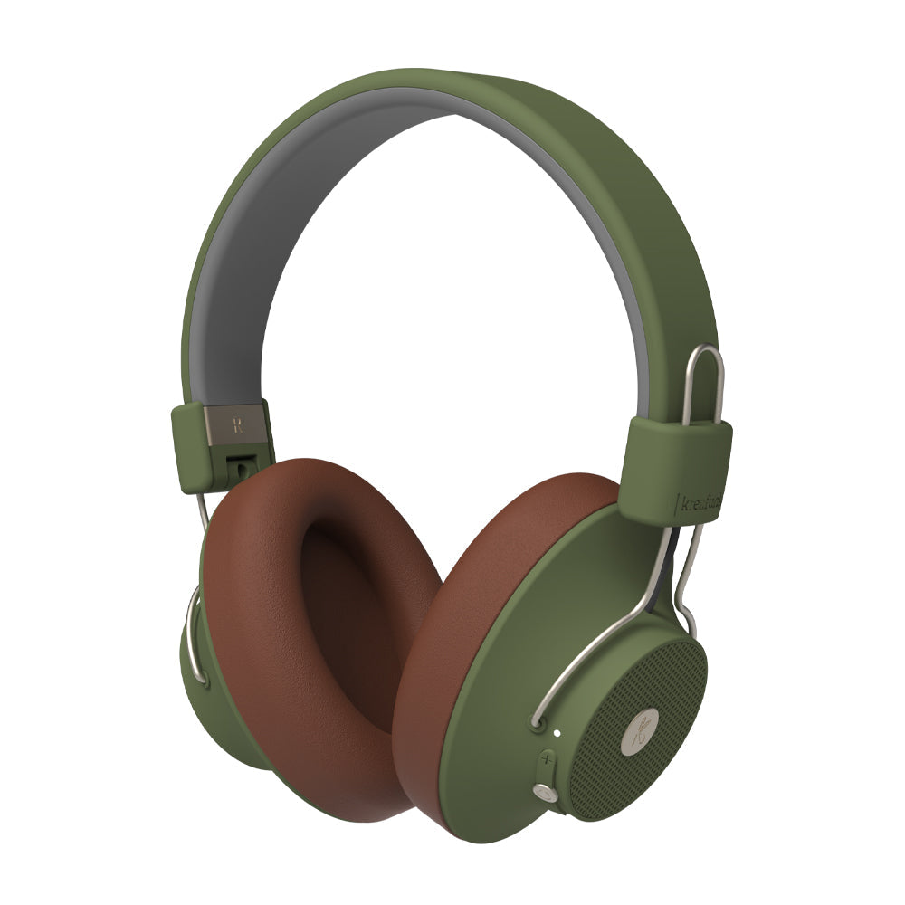 KREAFUNK Abeat Qi Bluetooth Headphones W/ Anc (Urban Green)