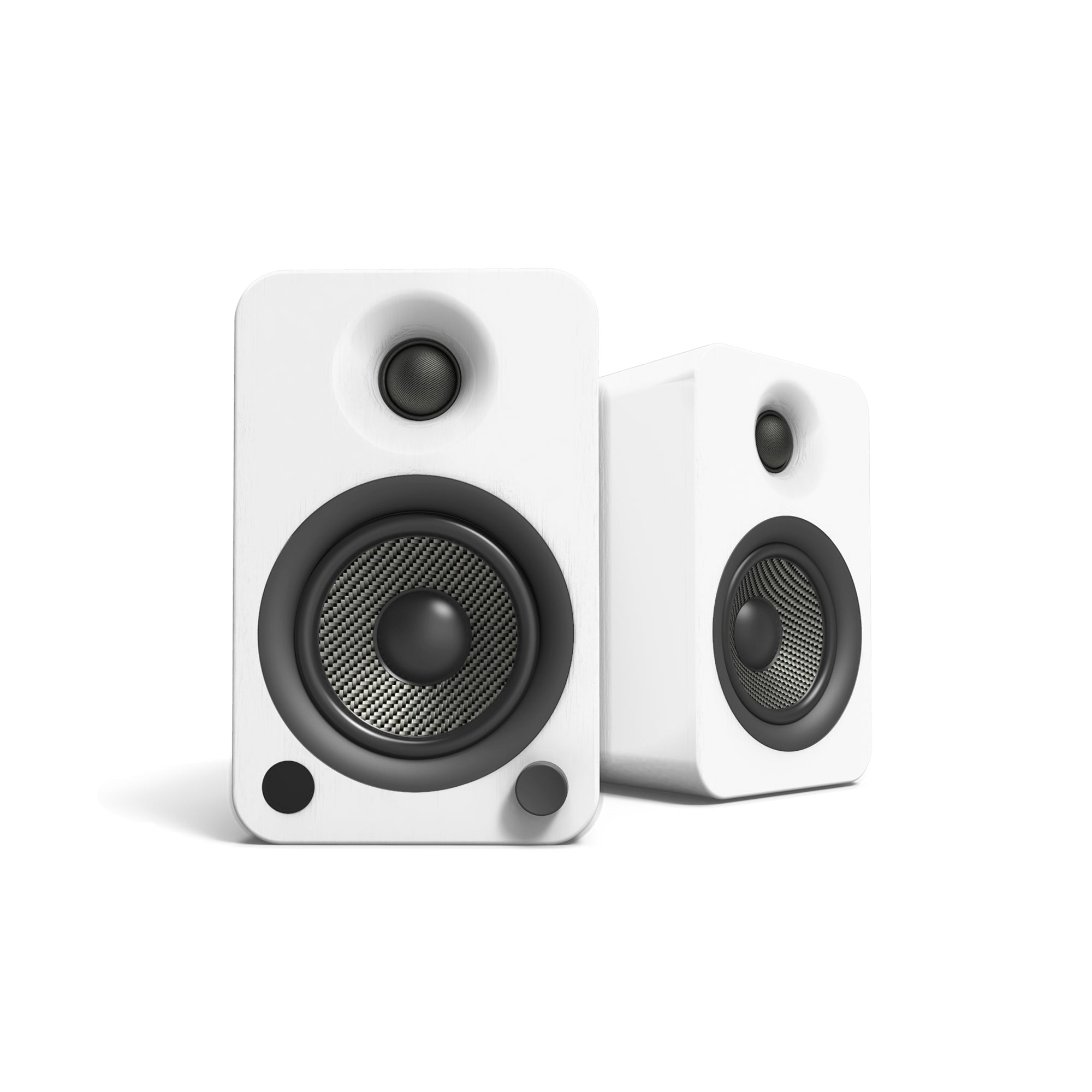 KANTO YU4 140W Powered Bookshelf Speakers (Matte White)