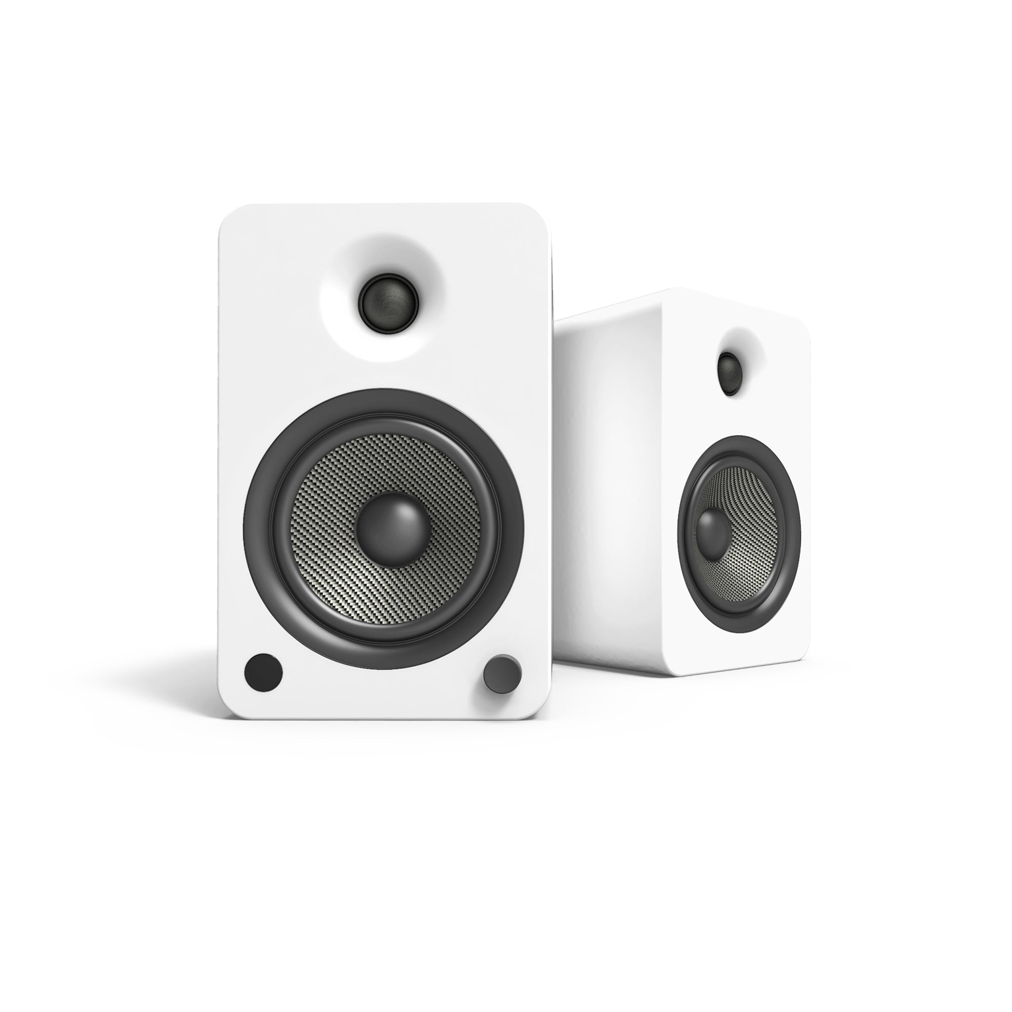 KANTO YU6 200W Powered Bookshelf Speakers (Matte White)