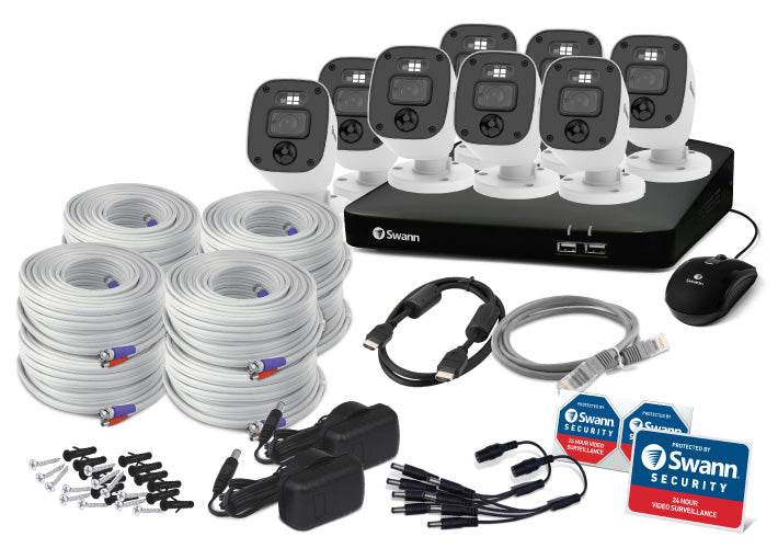Home 8 Channel 1080p Full HD DVR 1TB HDD Security System with Mic (8 Camera)