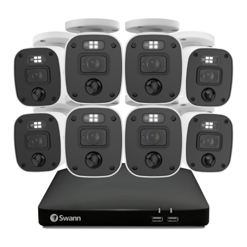 Home 8 Channel 1080p Full HD DVR 1TB HDD Security System with Mic (8 Camera)