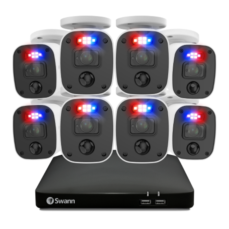 Home 8 Channel 1080p Full HD DVR 1TB HDD Security System with Mic (8 Camera)