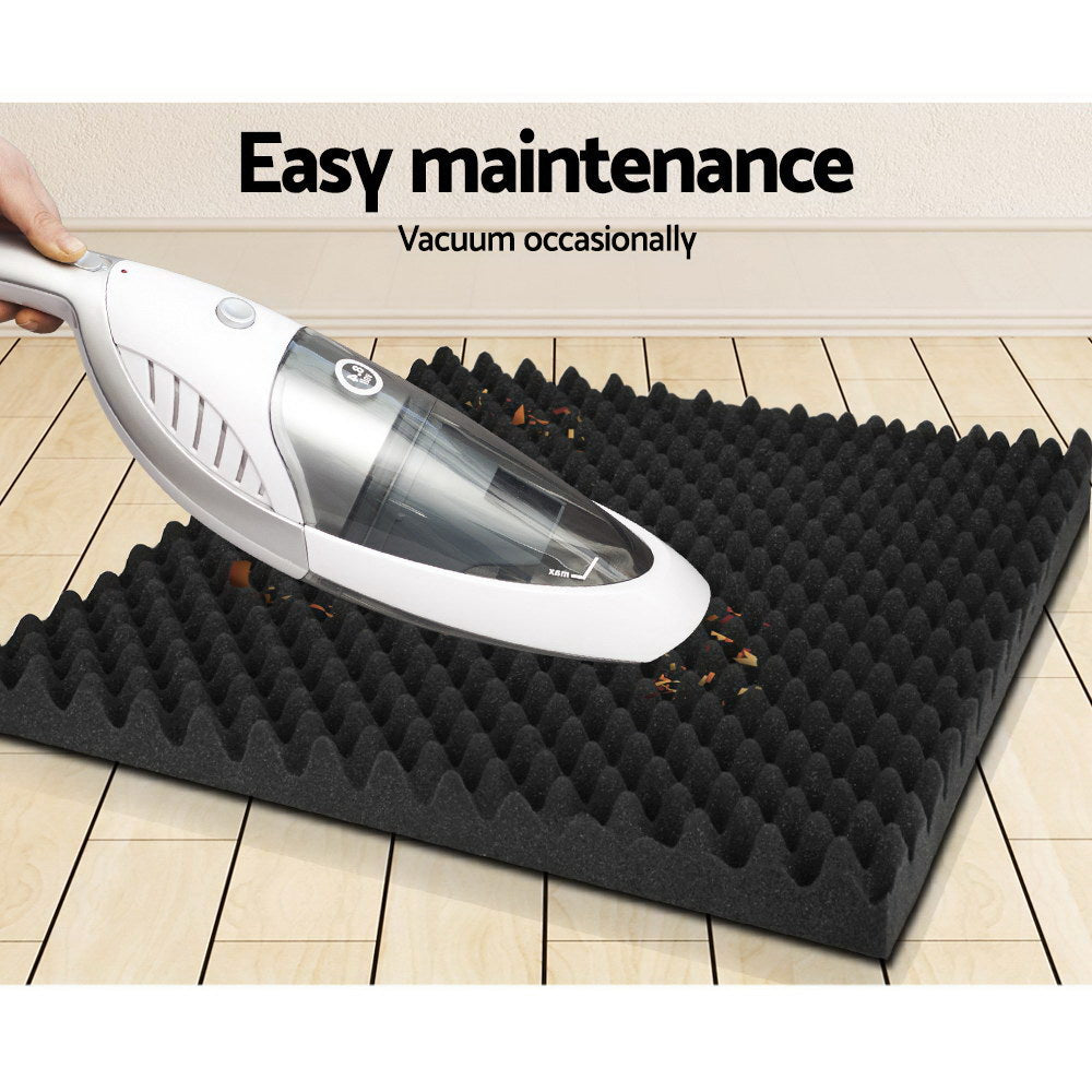 ALPHA Acoustic Foam 50x50x5cm Sound Absorption Proofing Panels Eggshell (60pcs)