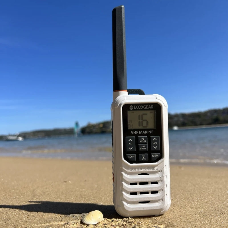ECOXGEAR EXM300 3-Watt IP67 VHF Marine Handheld Radio
