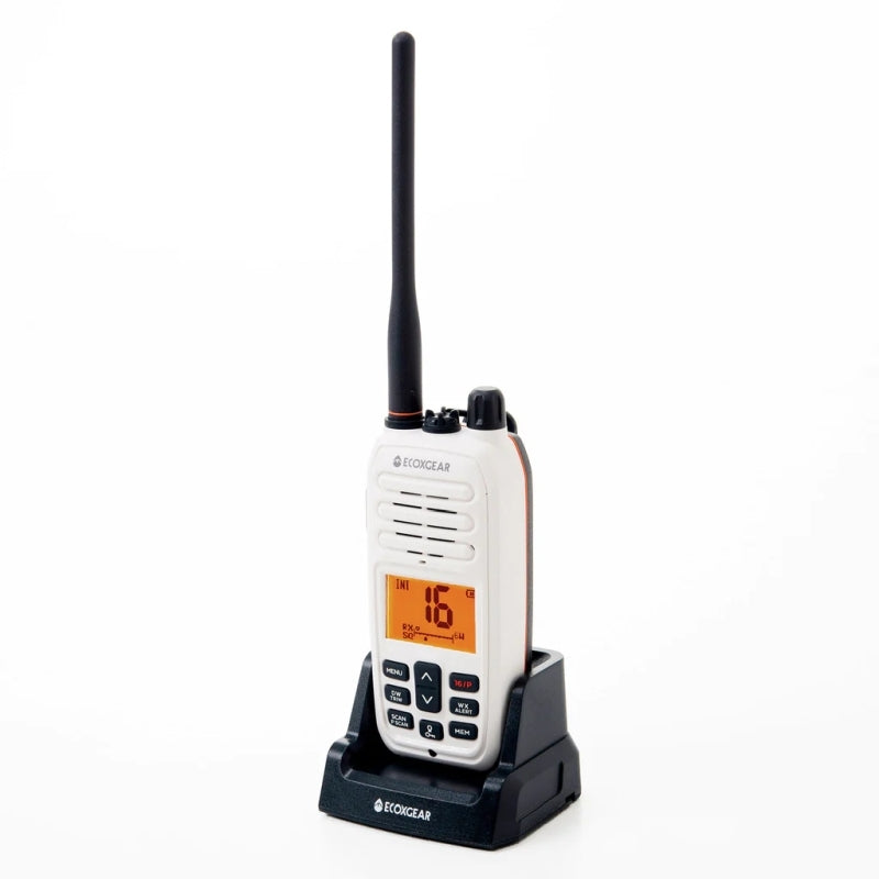 ECOXGEAR EXM300 6-Watt IP67 VHF Marine Long Range Handheld Radio
