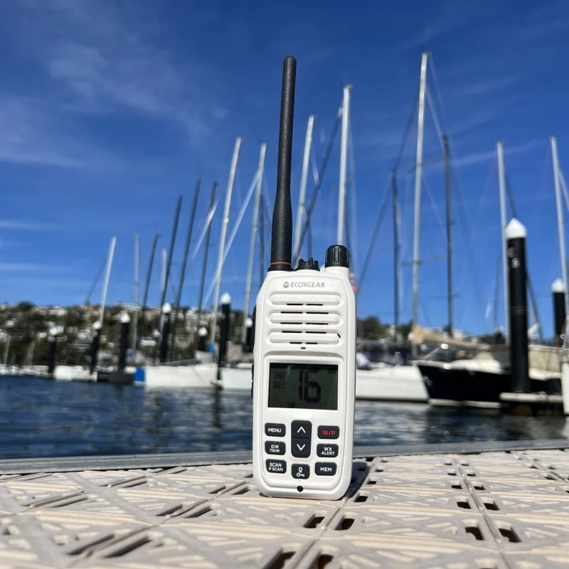 ECOXGEAR EXM300 6-Watt IP67 VHF Marine Long Range Handheld Radio