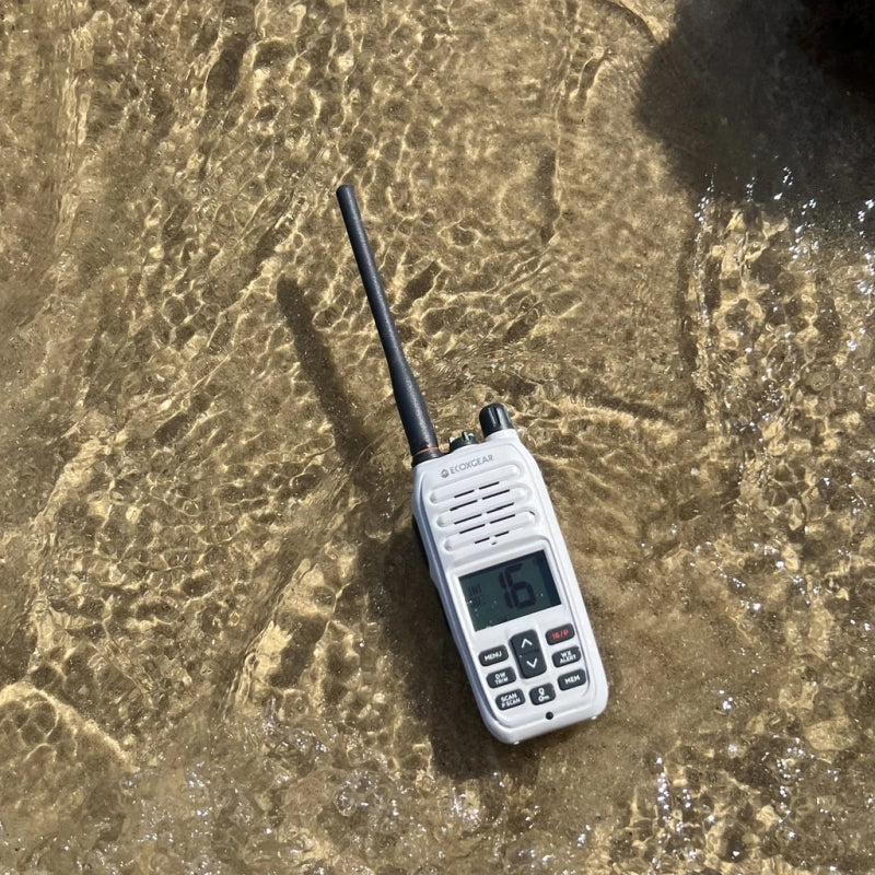 ECOXGEAR EXM300 6-Watt IP67 VHF Marine Long Range Handheld Radio