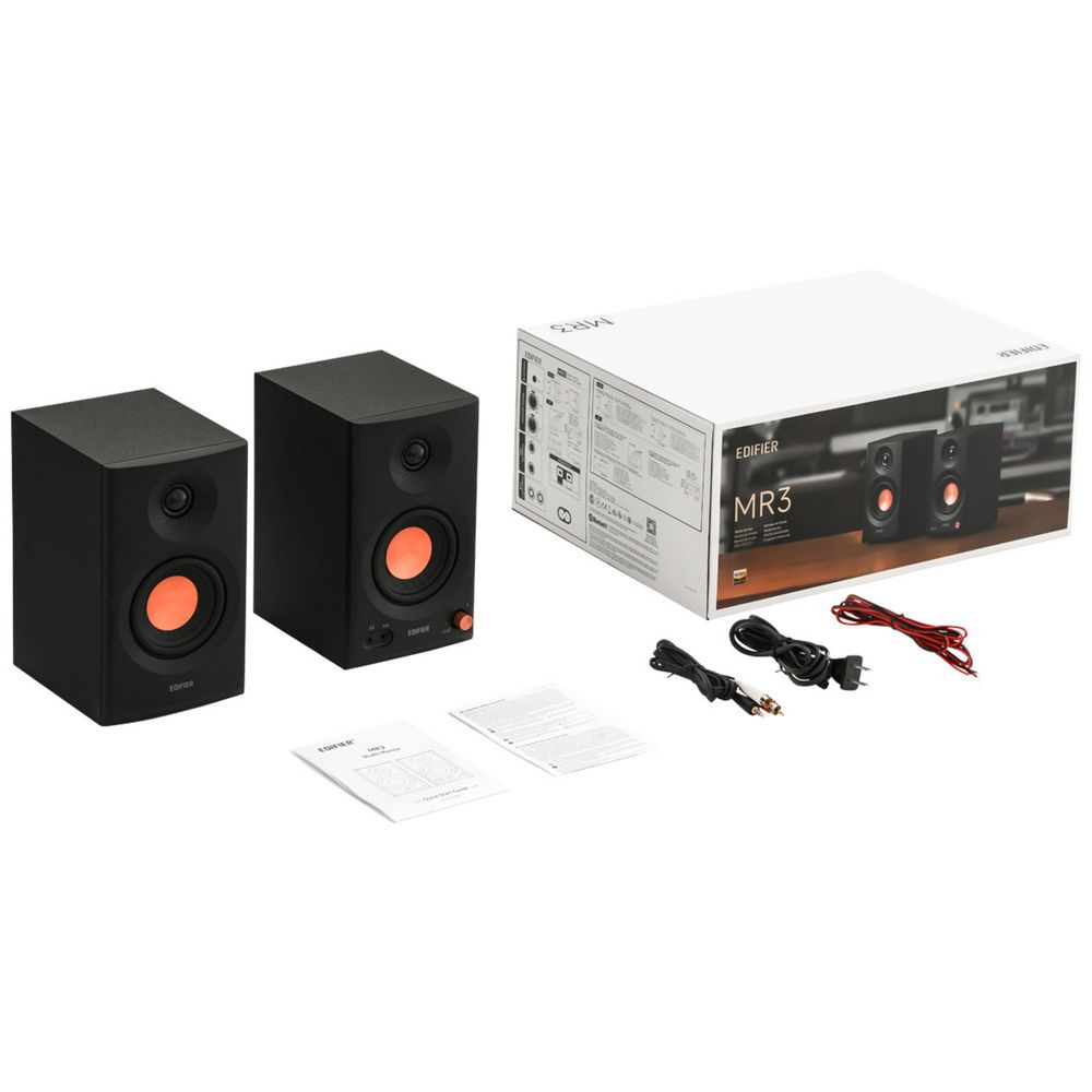 EDIFIER MR3 Powered Studio Monitor Speakers (Black/White)