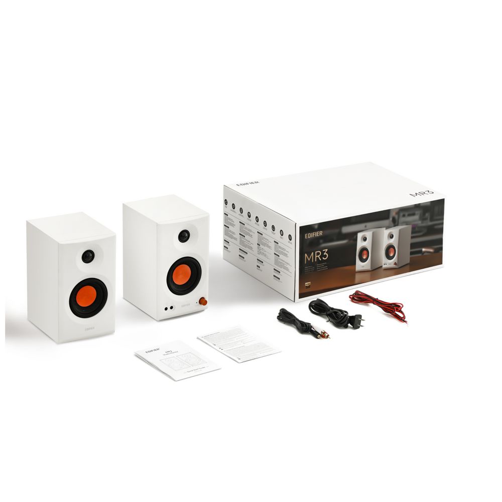 EDIFIER MR3 Powered Studio Monitor Speakers (Black/White)