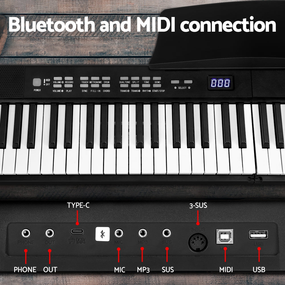 ALPHA 88 Keys Foldable Electronic Piano Keyboard Digital Electric w/ Carry Bag
