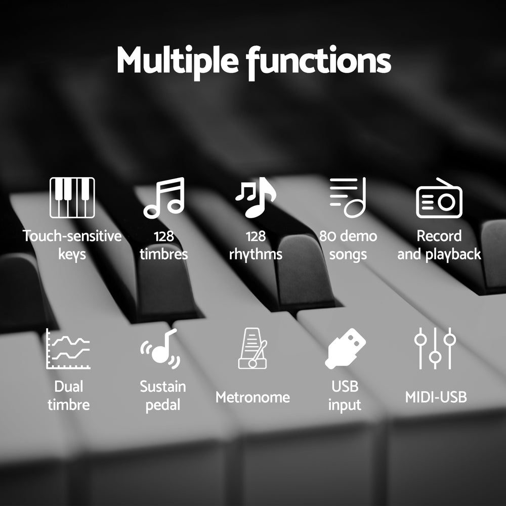 ALPHA 88 Keys Foldable Electronic Piano Keyboard Digital Electric w/ Carry Bag