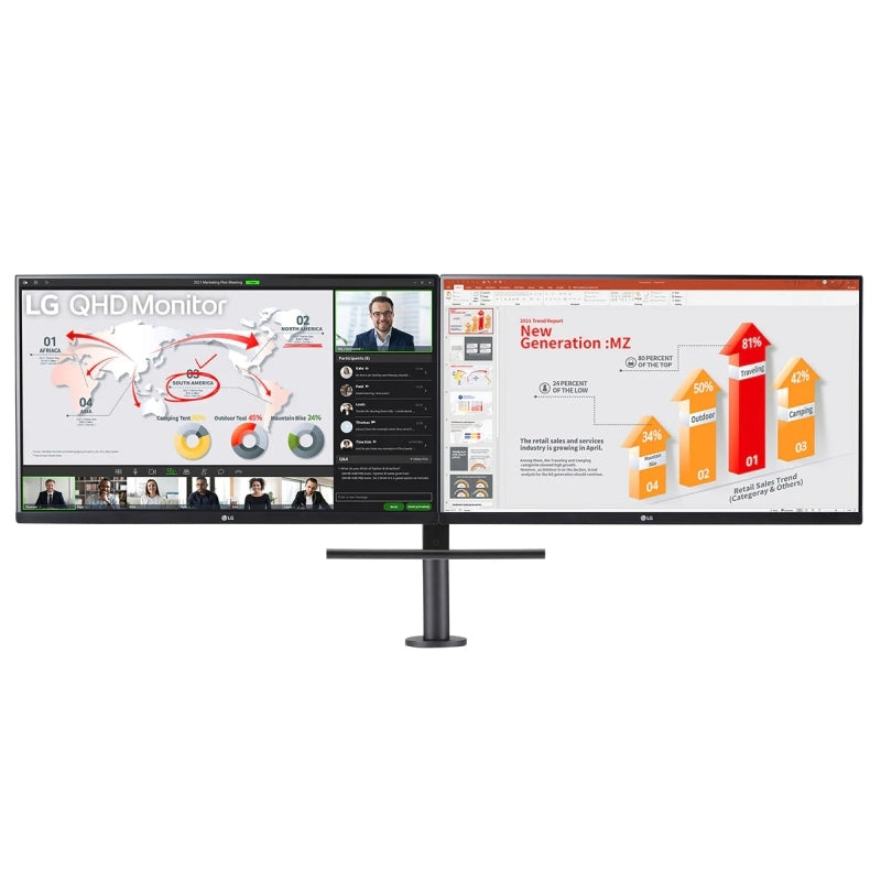 LG 27'' Ergo Dual Monitor