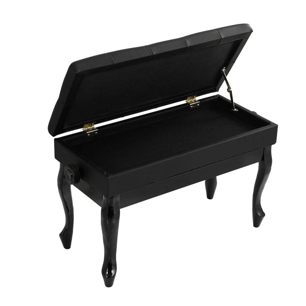 ALPHA Piano Bench Stool Adjustable Height Keyboard Seat
