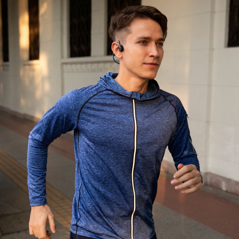 SHOKZ OpenMove Bone Conduction Sports Bluetooth Headphones (Grey/Blue/Pink/White)