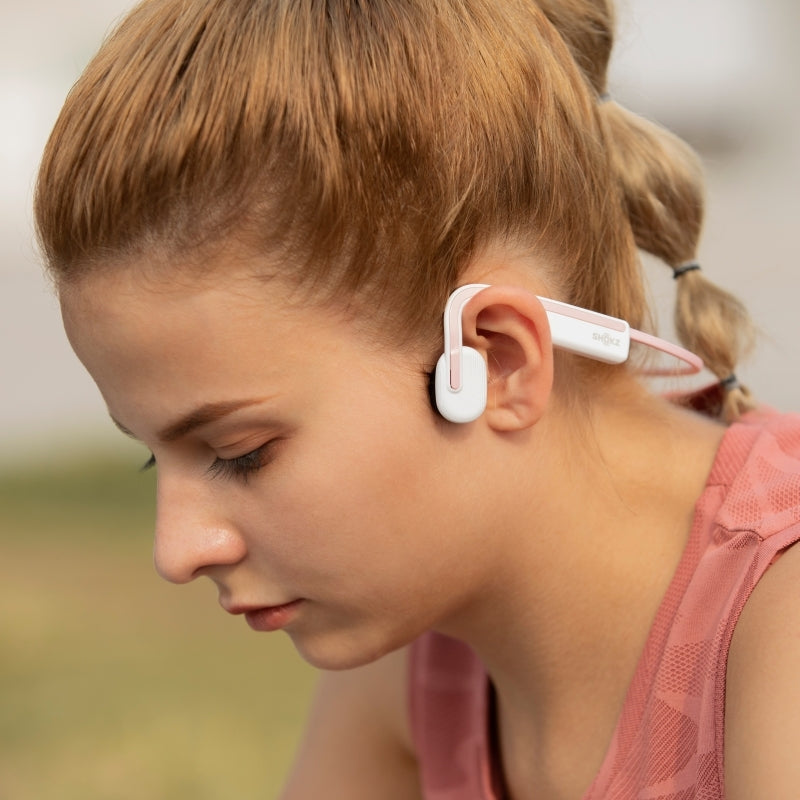 SHOKZ OpenMove Bone Conduction Sports Bluetooth Headphones (Grey/Blue/Pink/White)