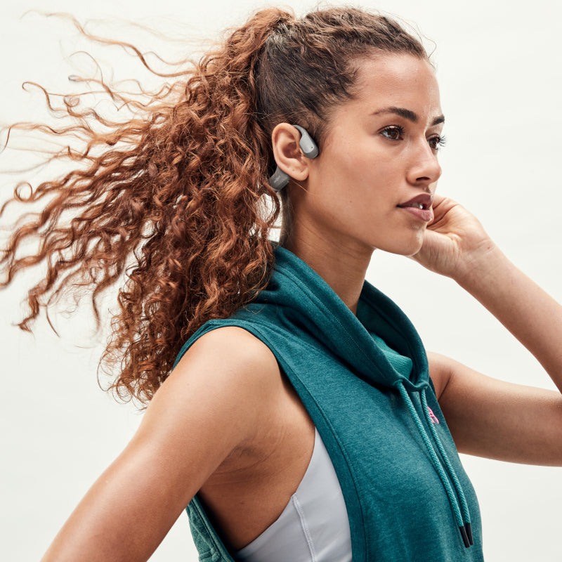 SHOKZ OpenRun Bone Conduction Sports Bluetooth Headphones (Black/Blue/Red/Grey)