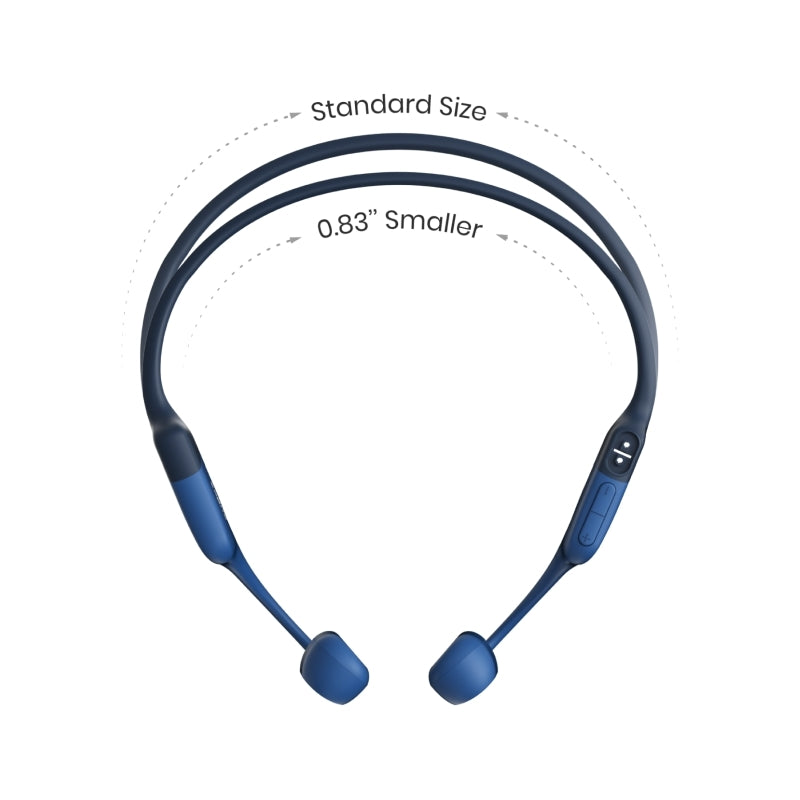 SHOKZ OpenRun MINI Bone Conduction Sports Bluetooth Headphones (Black/Blue)