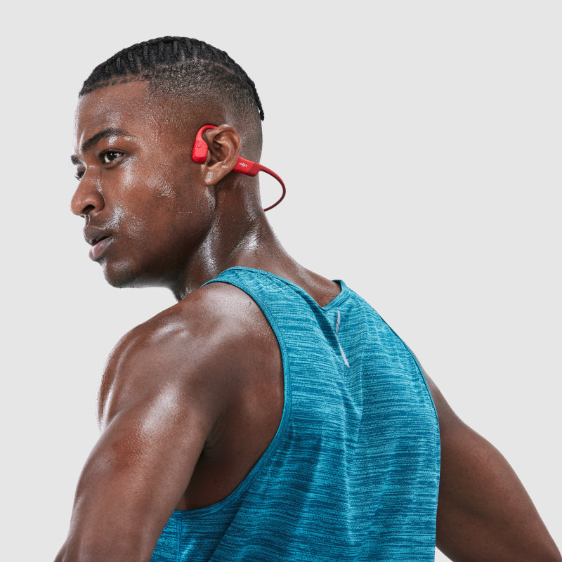 SHOKZ OpenRun Bone Conduction Sports Bluetooth Headphones (Black/Blue/Red/Grey)