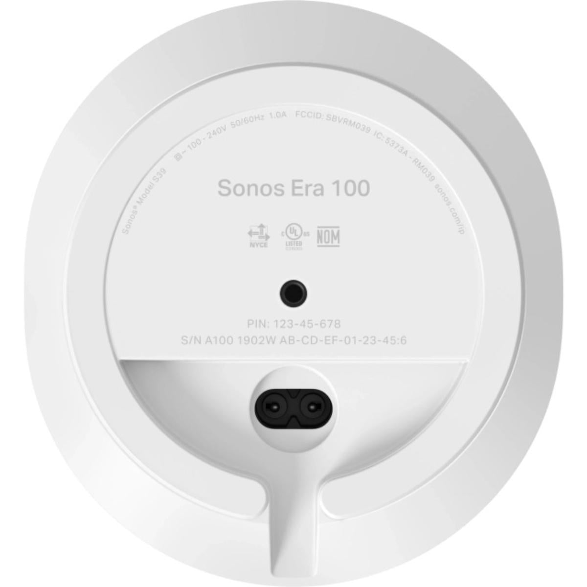 SONOS Era 100 Bookshelf Speaker (Black/White)