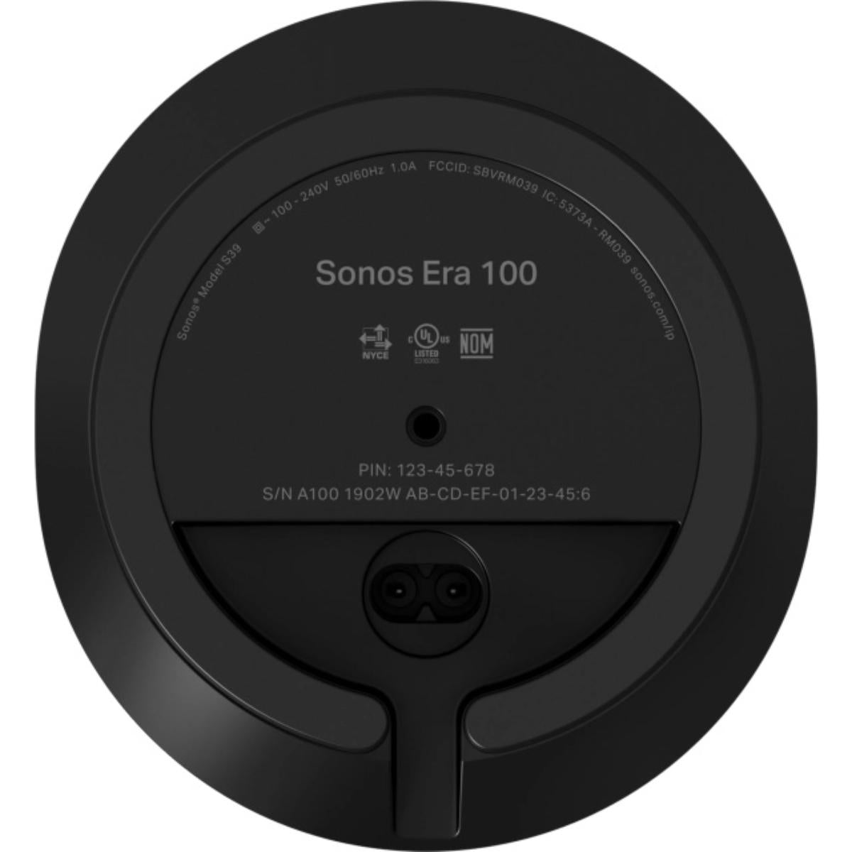 SONOS Era 100 Bookshelf Speaker (Black/White)