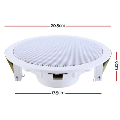 GIANTZ 6 Inch Ceiling Speakers (6) Giantz