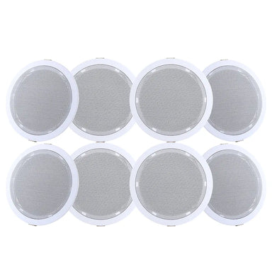 GIANTZ 6 Inch Ceiling Speakers (8) Giantz