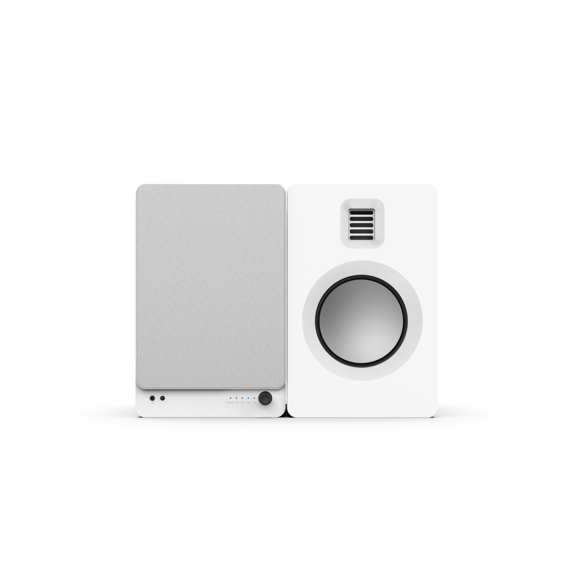 KANTO TUK 260W Powered Bookshelf Speakers (Matte White)