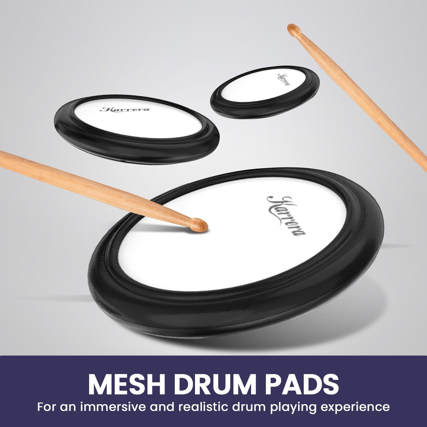 KARRERA TDX-16 Electronic Drum Kit with Pedals