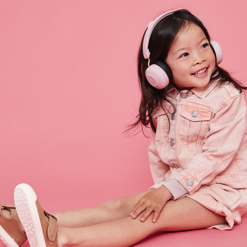 KREAFUNK Kids Buzz Junior Bluetooth Headphones (Dusty Rose)