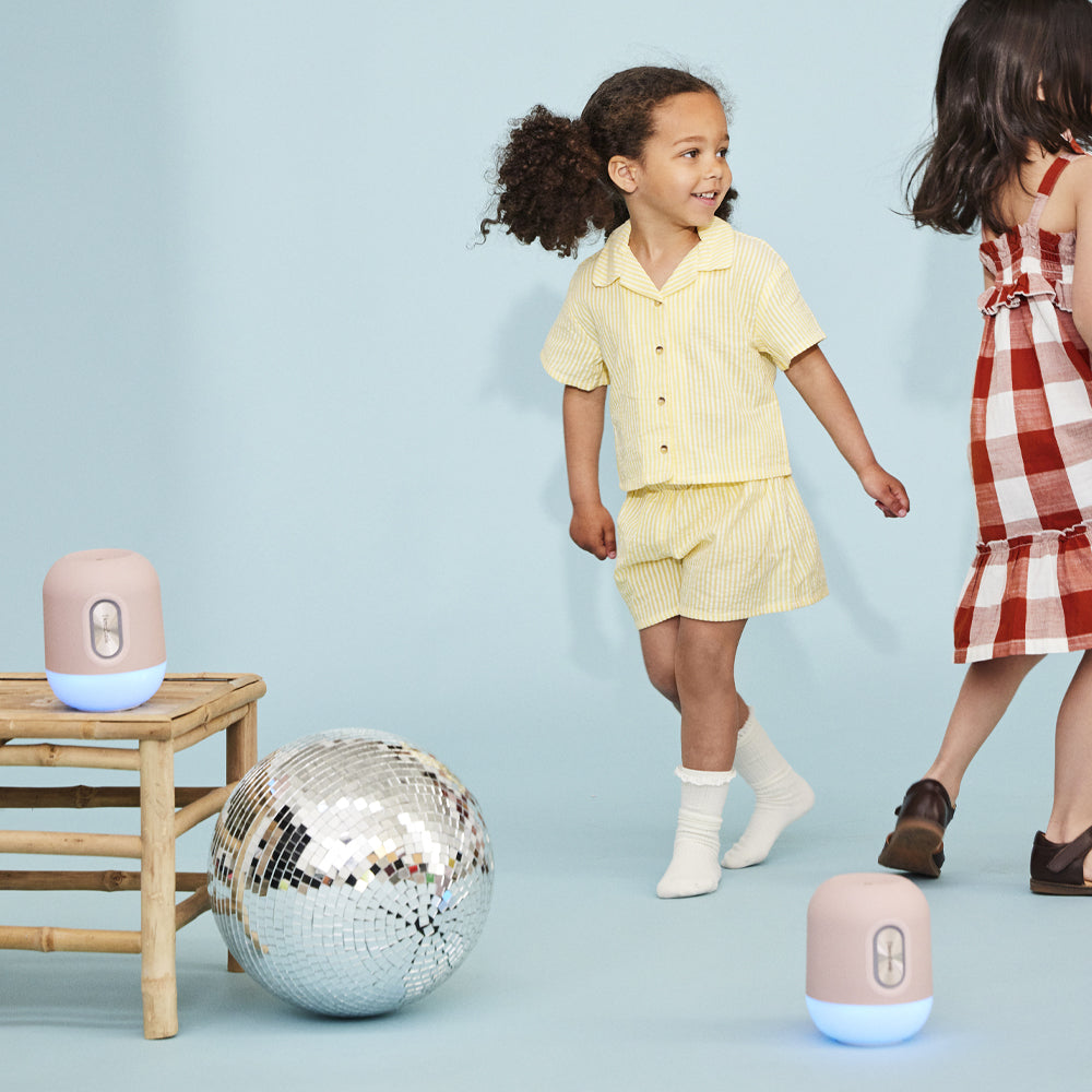 KREAFUNK Kids Glowie Bluetooth Speaker W/ Light (Dusty Rose)