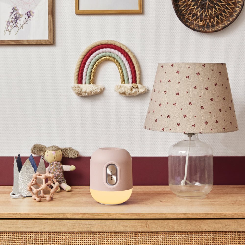 KREAFUNK Kids Glowie Bluetooth Speaker W/ Light (Dusty Rose)