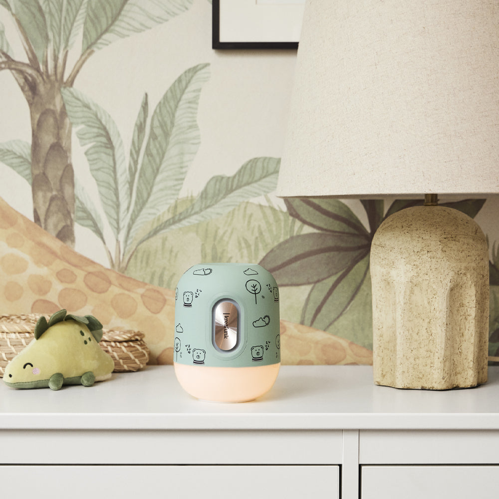 KREAFUNK Kids Glowie Bluetooth Speaker W/ Light (Dusty Green)
