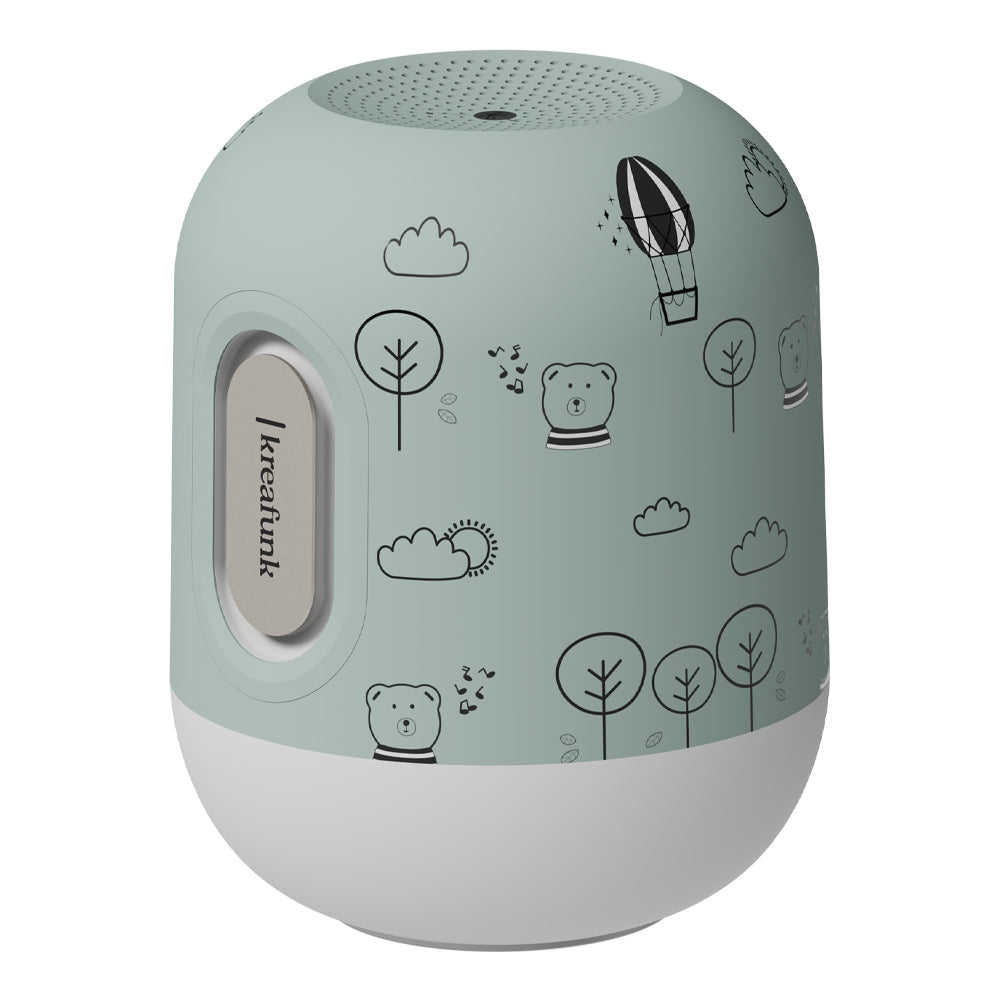 KREAFUNK Kids Glowie Bluetooth Speaker W/ Light (Dusty Green)