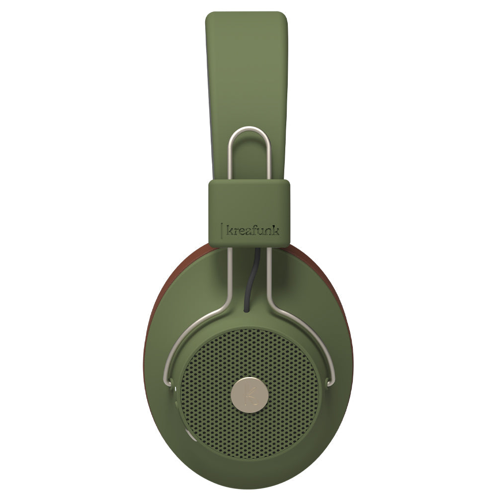 KREAFUNK Abeat Qi Bluetooth Headphones W/ Anc (Urban Green)