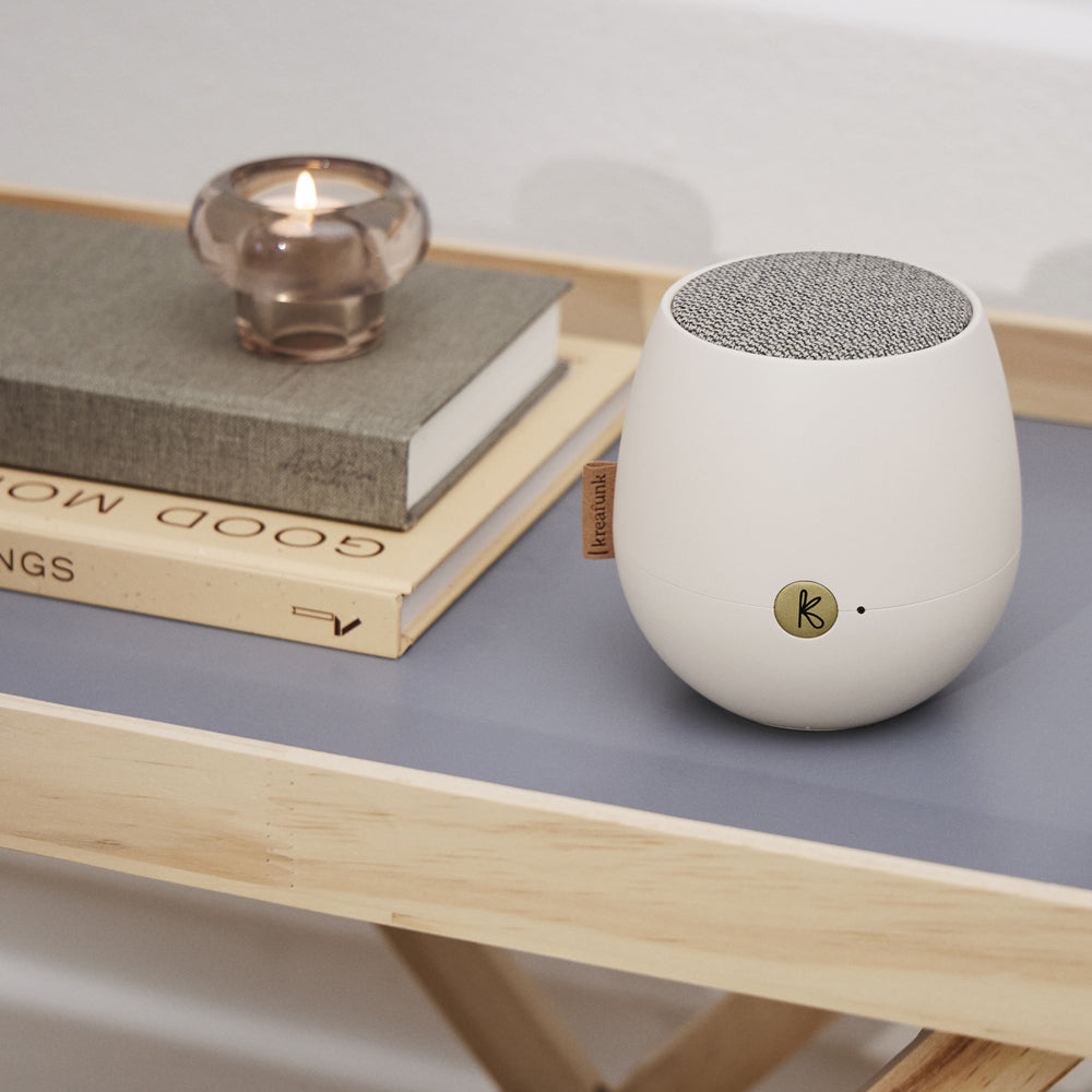 KREAFUNK Ajazz 2 Bluetooth Speaker (White)