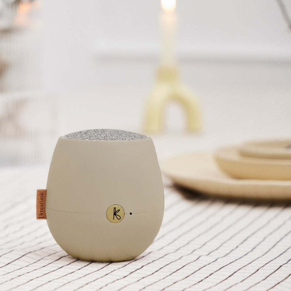 KREAFUNK Ajazz 2 Bluetooth Speaker (Ivory Sand)