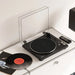 KANTO OBI3 Turntable (Matte Black) with KANTO ORA 100W Powered Speakers (Black) Bundle Kanto