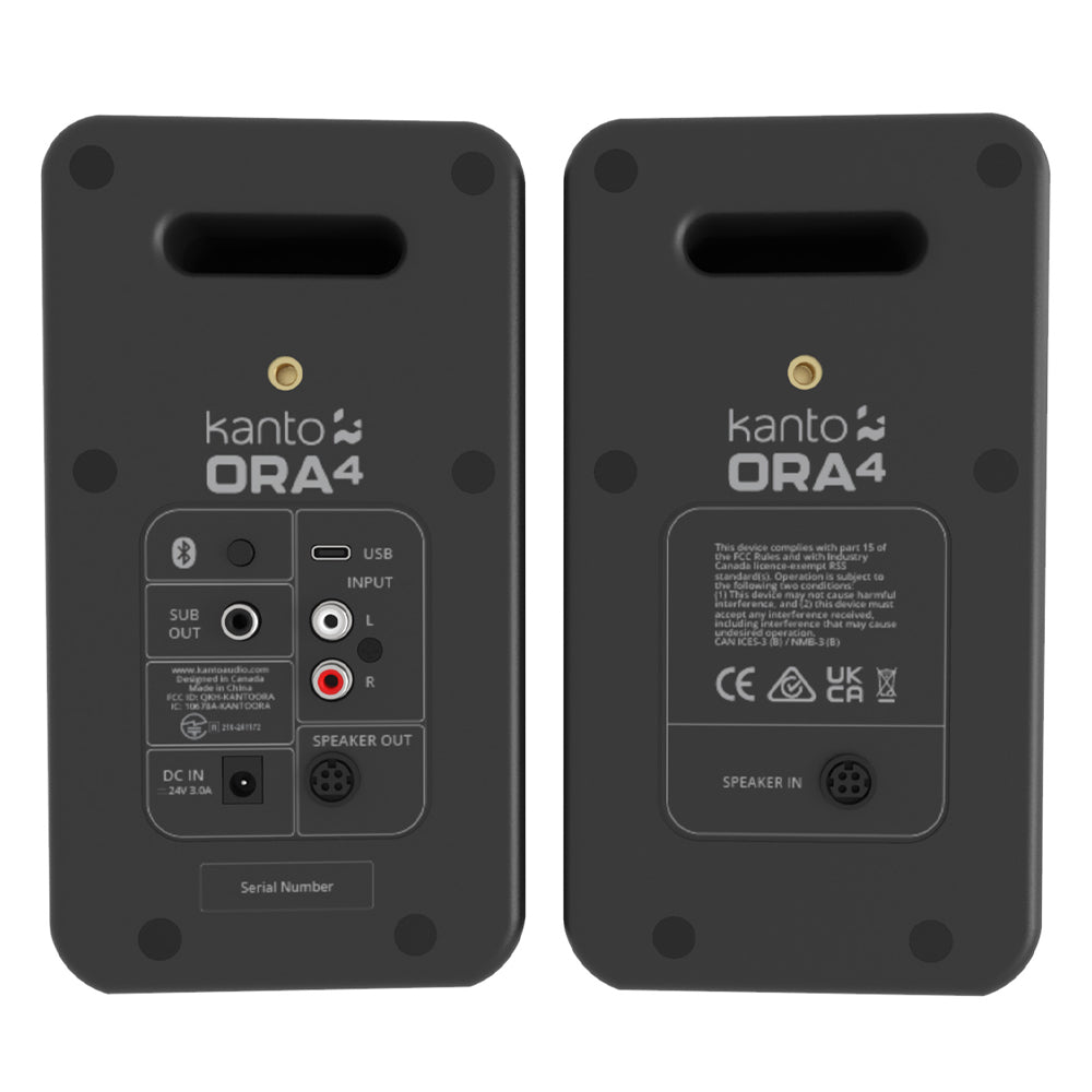 KANTO ORA4 140W Powered Reference Speakers (Black)
