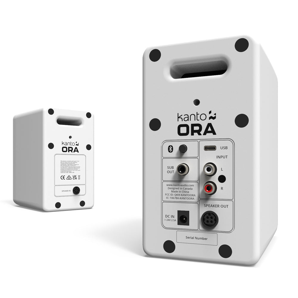 KANTO ORA4 140W Powered Reference Speakers (White)