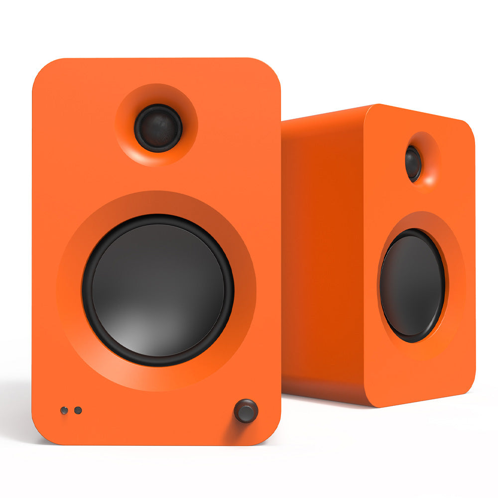 KANTO REN 200W Powered Bookshelf Speakers (Orange)